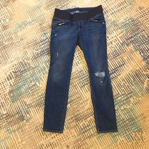 size 8 maternity under bump skinny jeans old navy